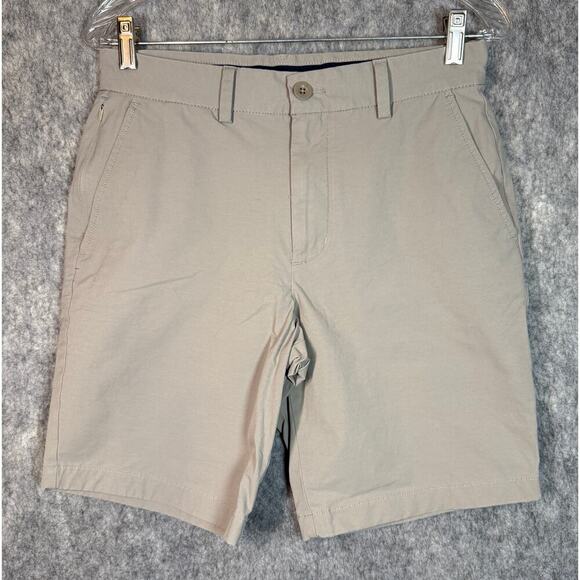 Vineyard Vines OTG Performance On The Go Shorts Light Tan 8.5" Inseam - Size 28 - Picture 1 of 5